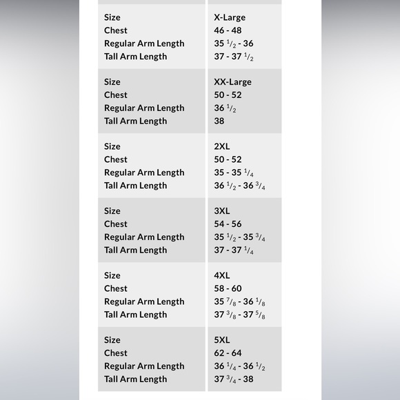 Lands end size charts coats - Picture 3 of 8